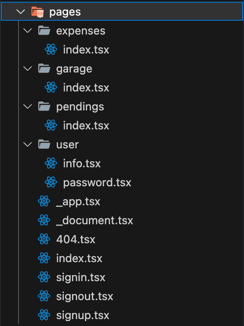 Next.js Provides a filesystem based routing